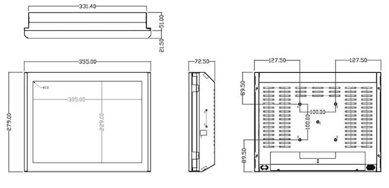 15" Panel PC / Intel® 6th & 7th core i