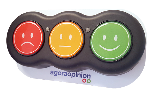 AgoraOpinion 3-Button Satisfaction Terminal