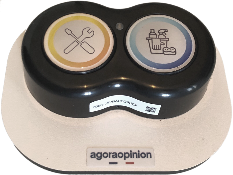AgoraOpinion 2-Button Satisfaction Terminal
