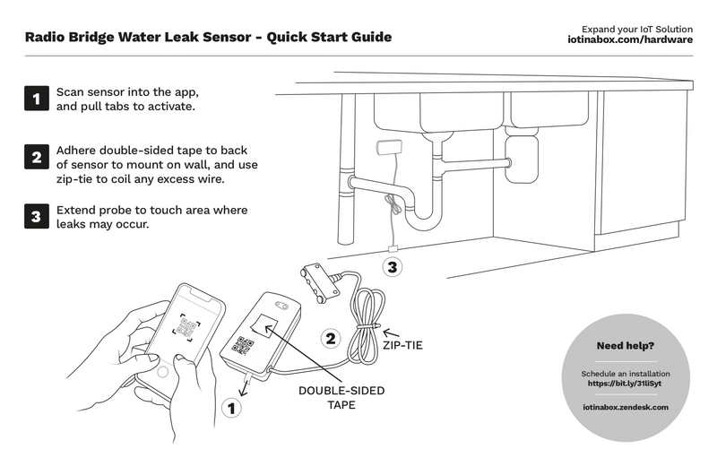 Radio Bridge Indoor Water Leak Sensor